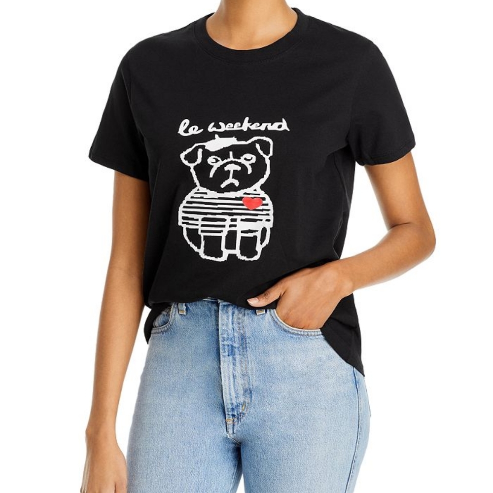 French Connection "Le Weekend" Boyfit Tee - XS/S